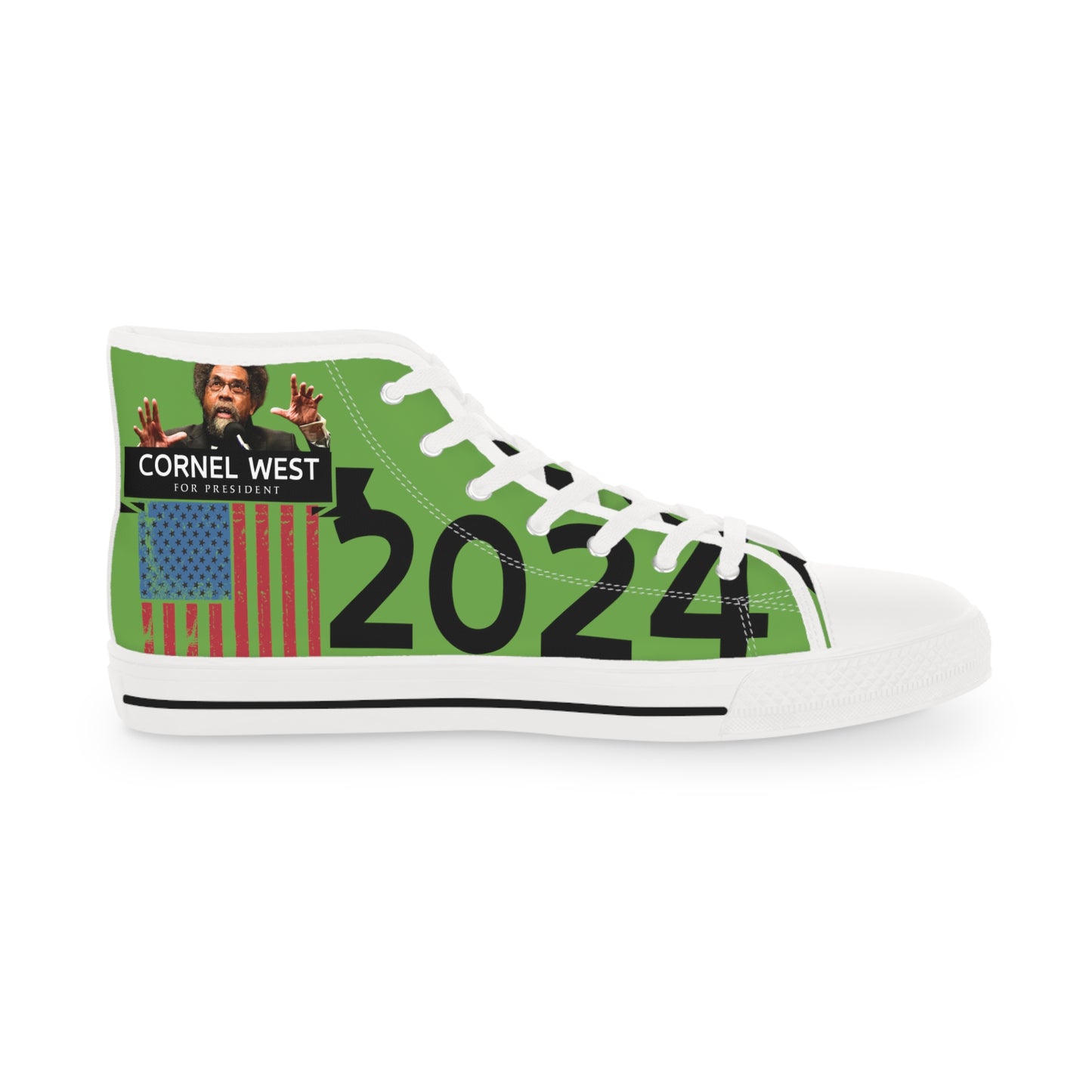 Green Cornel West Men's High Top Sneakers