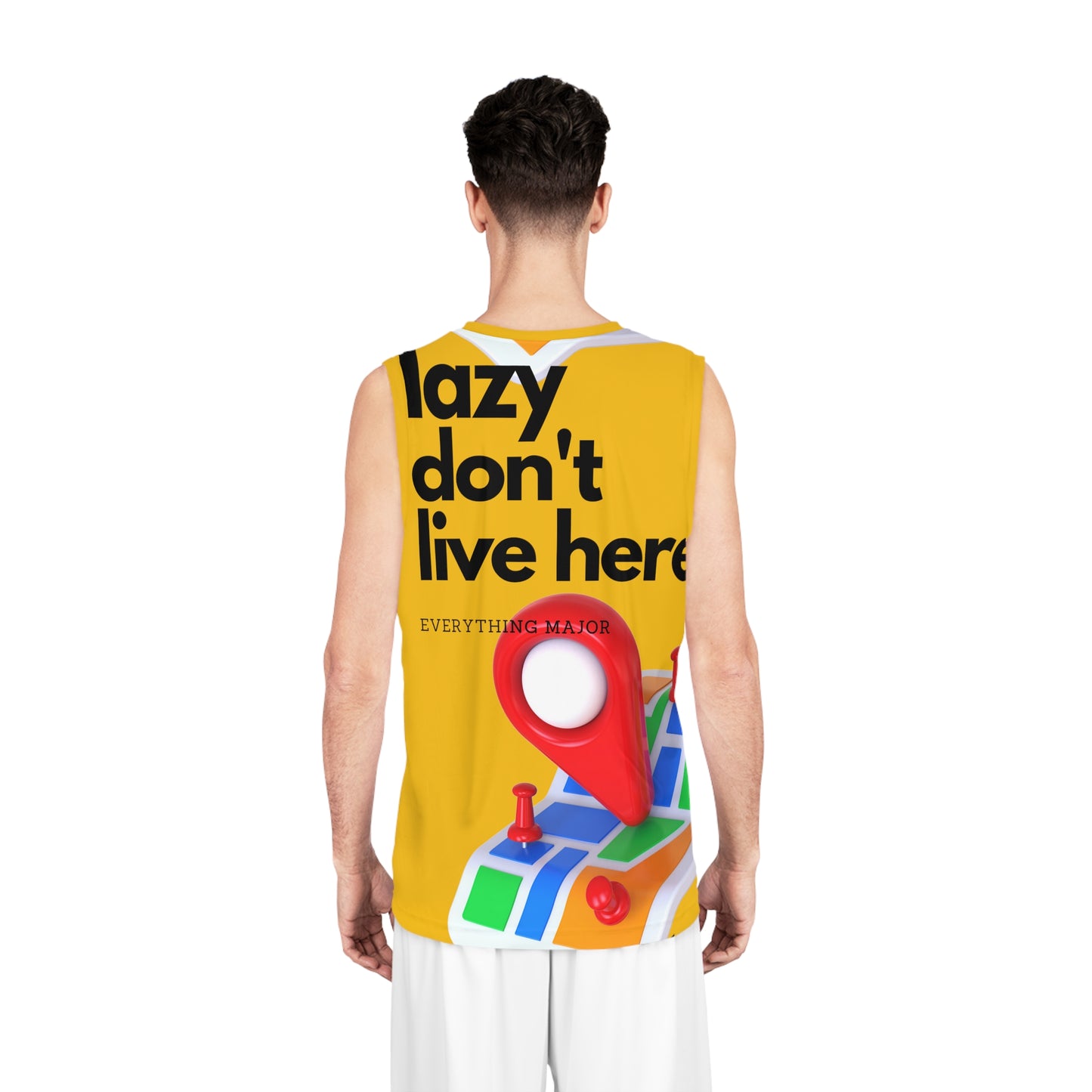 MAJOR YELLOW Basketball Jersey (AOP)