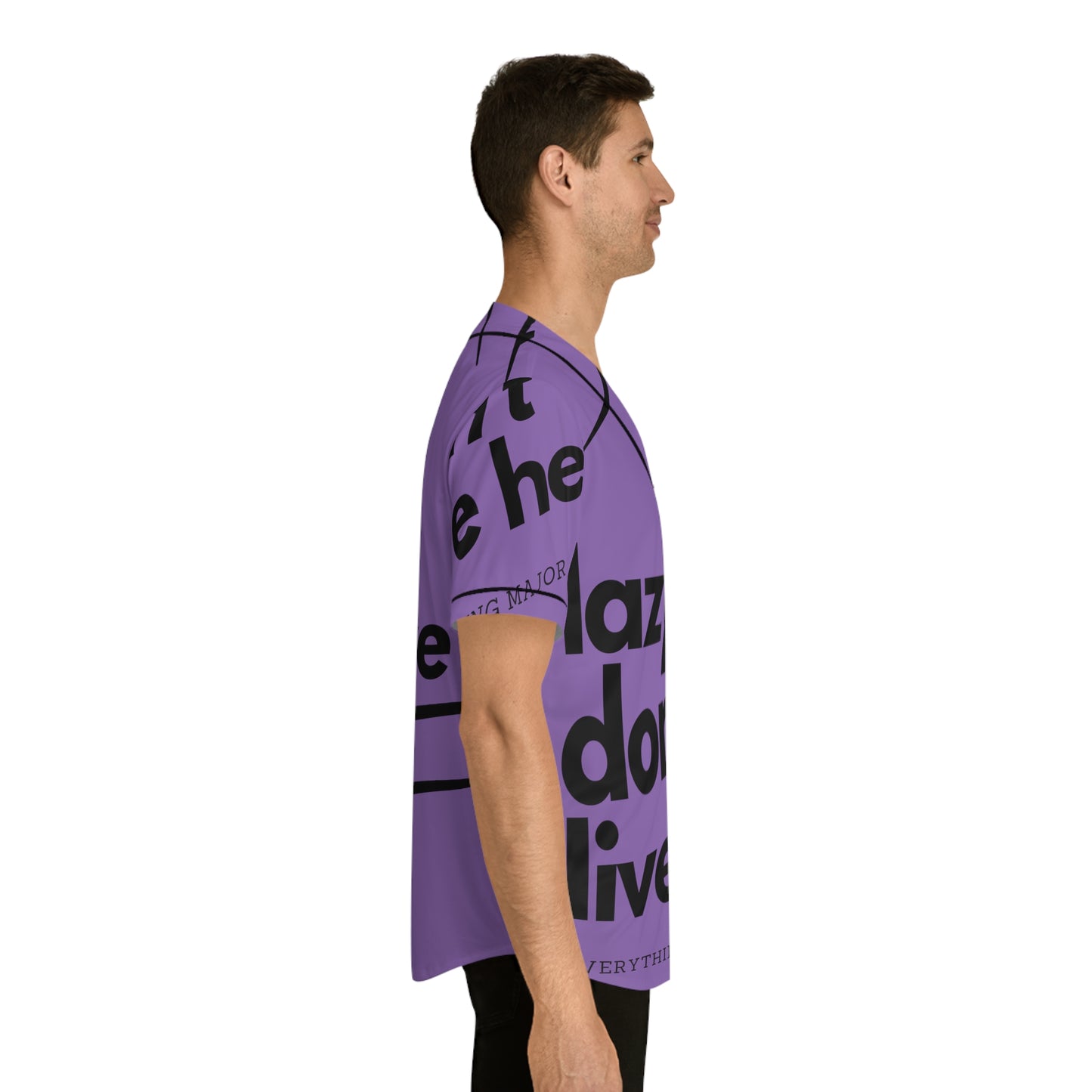 MAJOR ROOF PURP Men's Baseball Jersey (AOP)