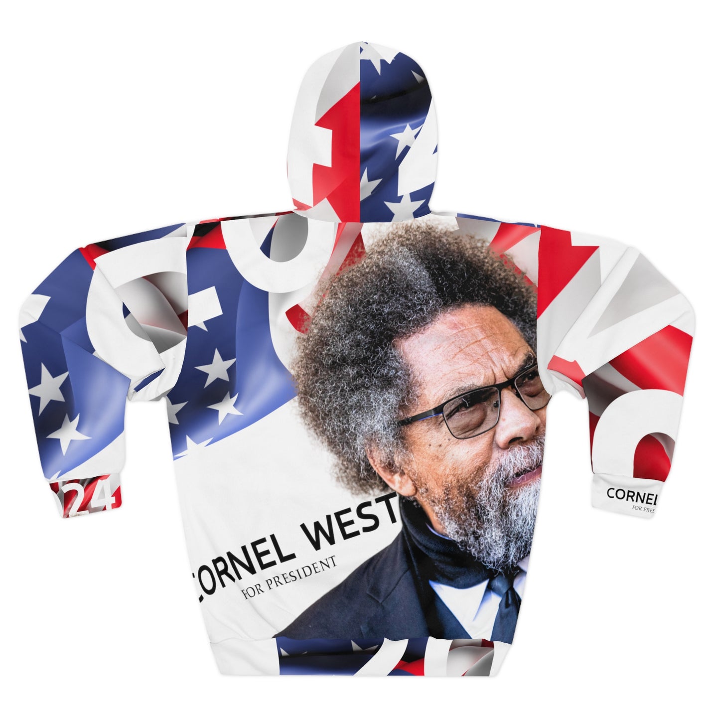 Cornel West 2 Unisex Pullover Hoodie (AOP)