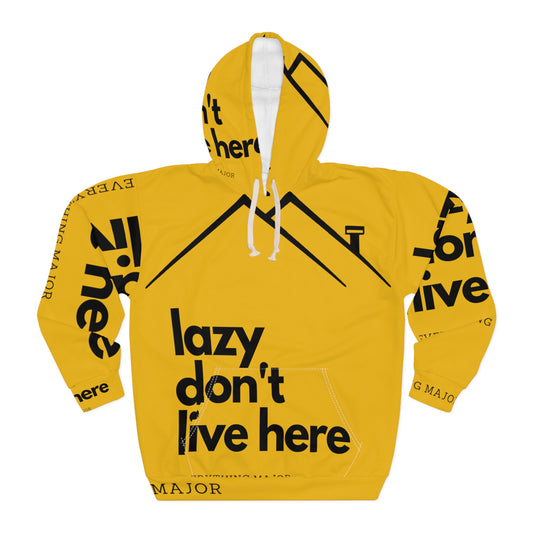 Major YELLOW Unisex Pullover Hoodie (AOP)