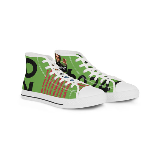 Green Cornel West Men's High Top Sneakers