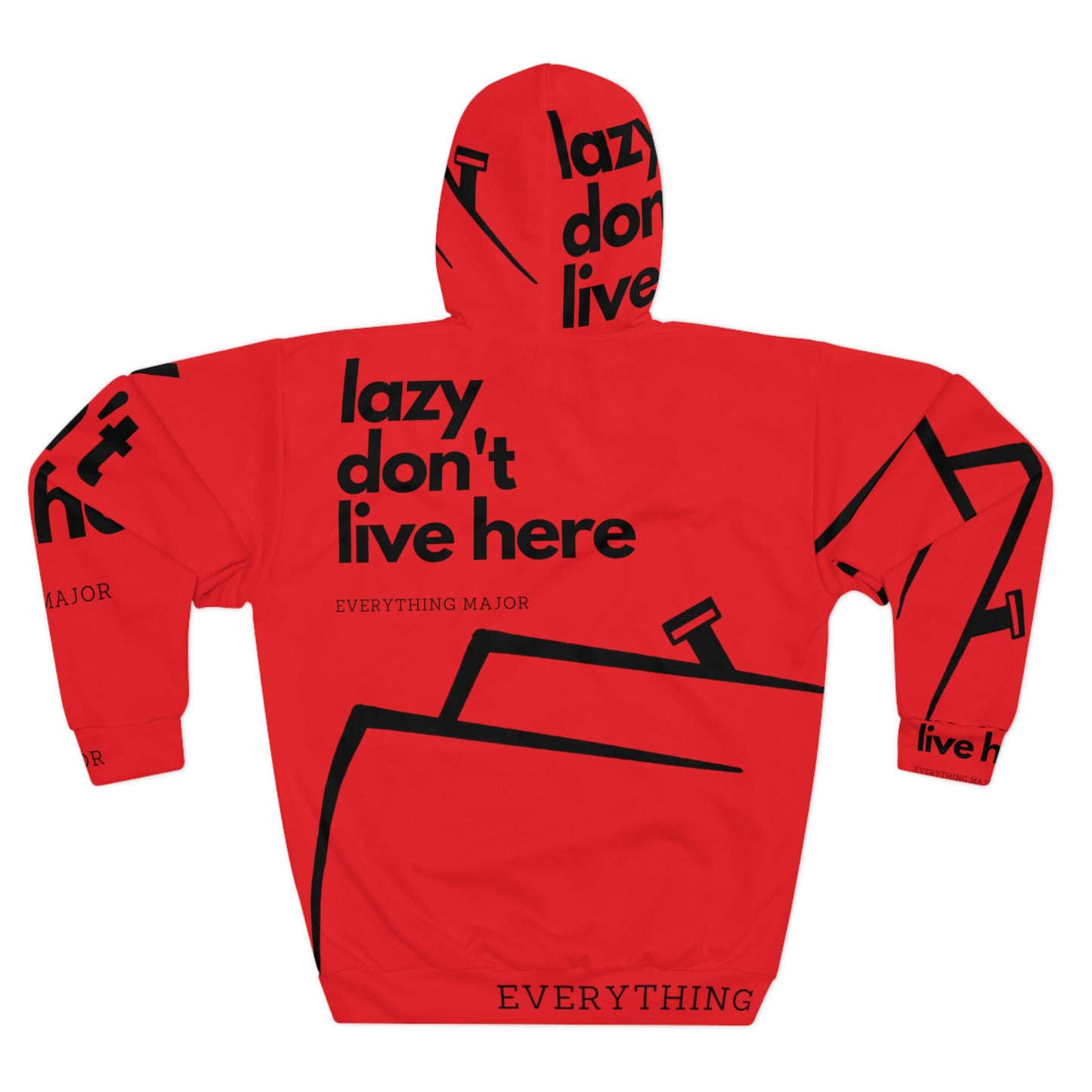 Major RED Unisex Pullover Hoodie (AOP)