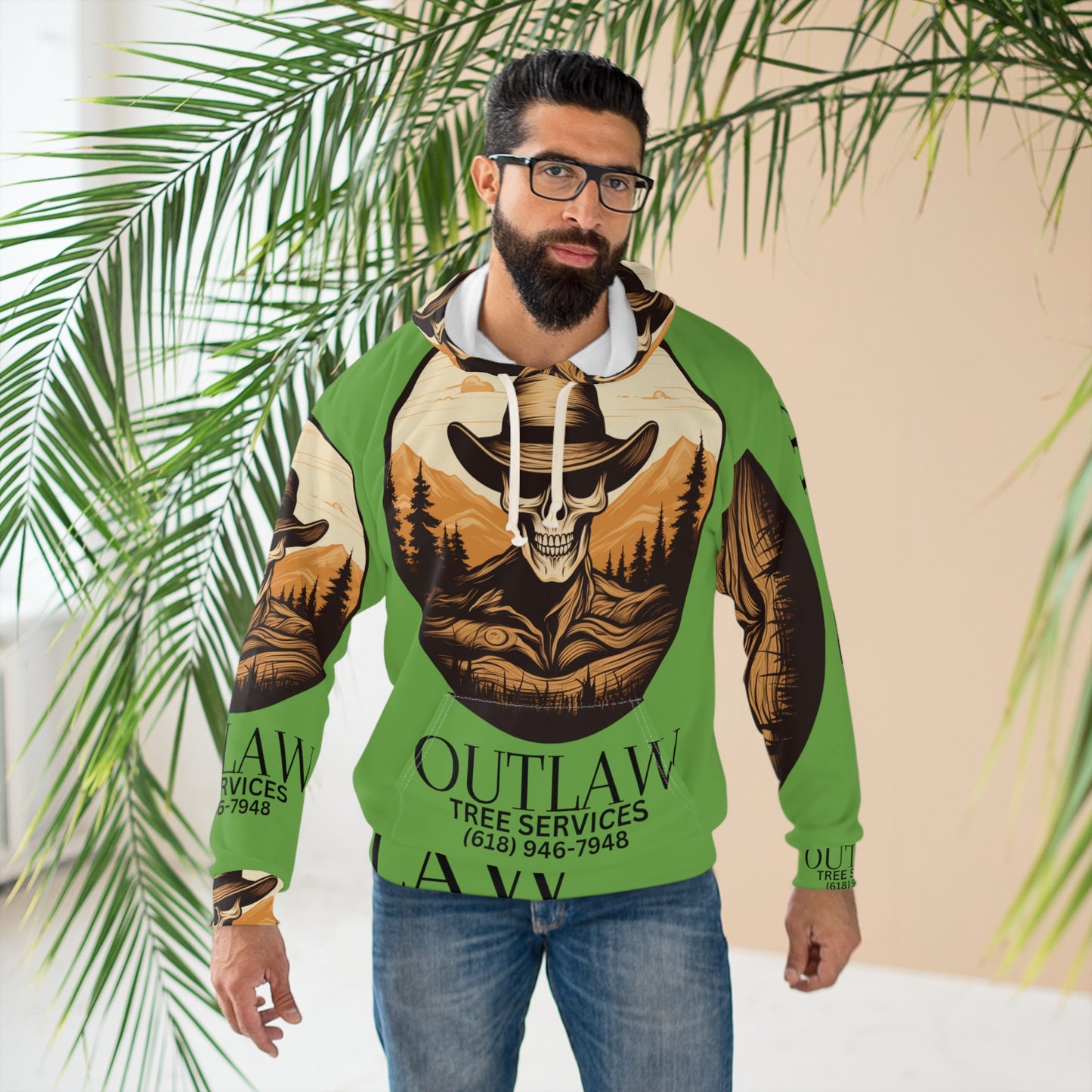 Outlaw Unisex Pullover Hoodie (AOP)