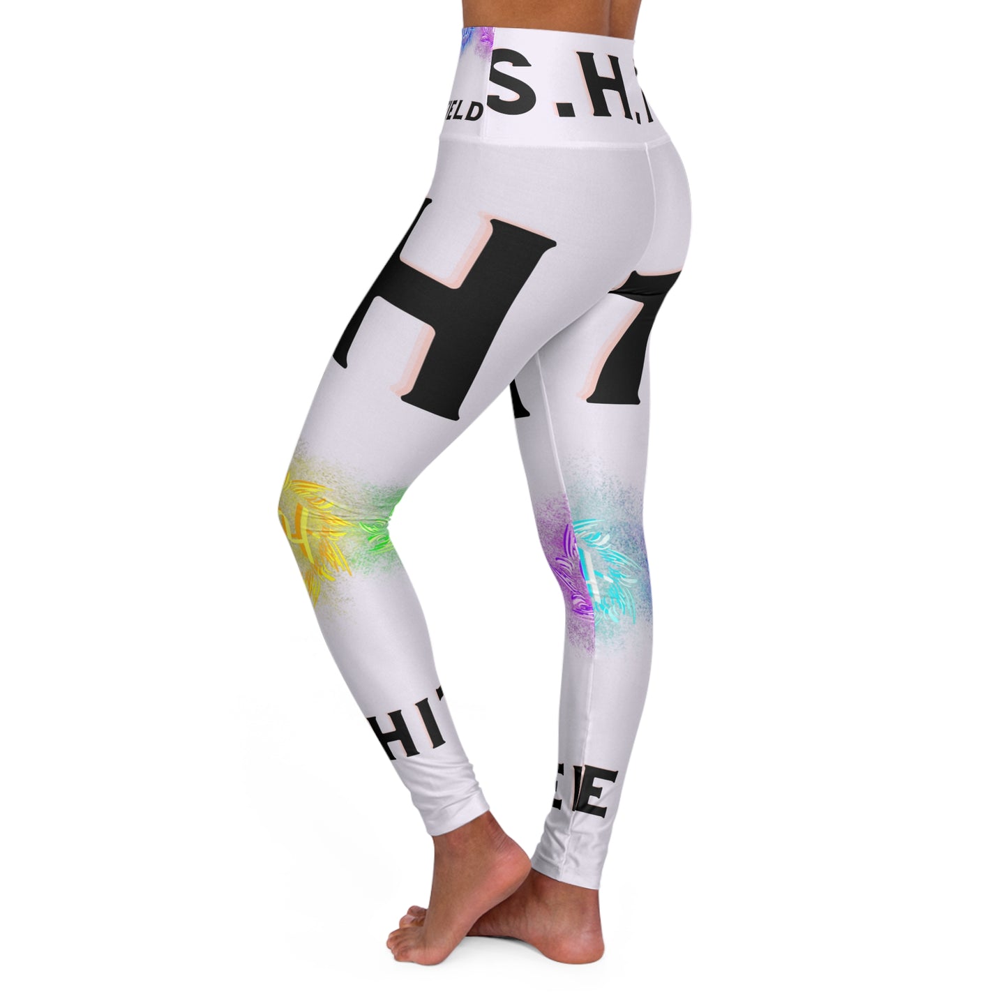 SHFT CHAKRA High Waisted Yoga Leggings (AOP)