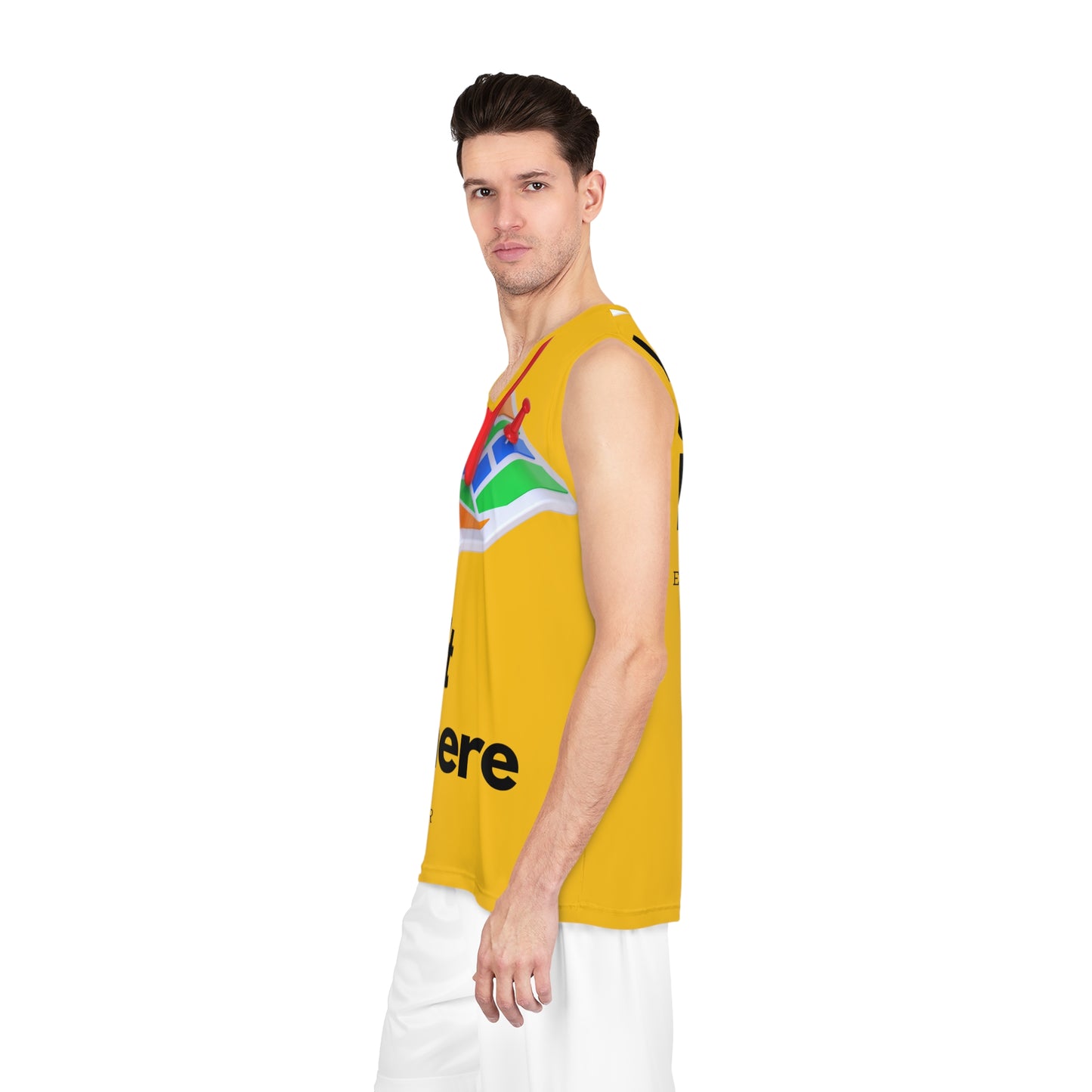 MAJOR YELLOW Basketball Jersey (AOP)