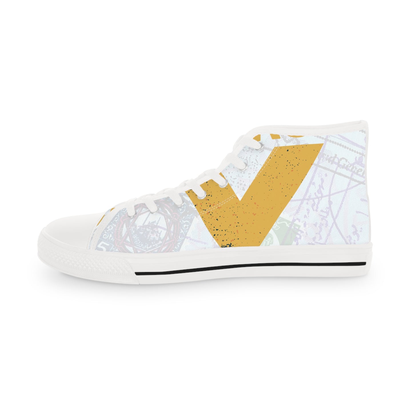 UPFW Gold Men's High Top Sneakers