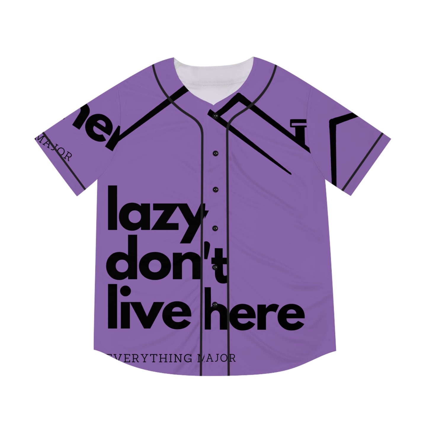 MAJOR ROOF PURP Men's Baseball Jersey (AOP)