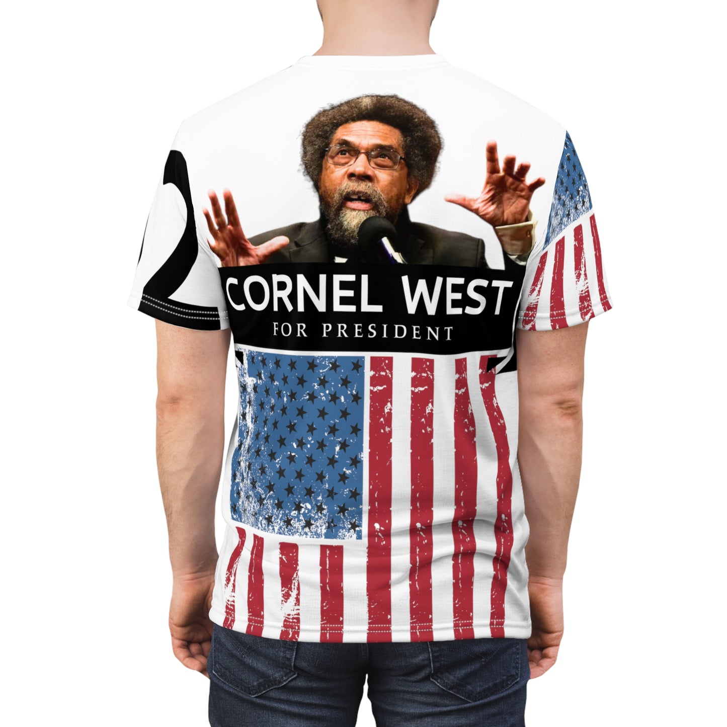 Cornel West 2 Unisex Cut & Sew Tee (AOP)