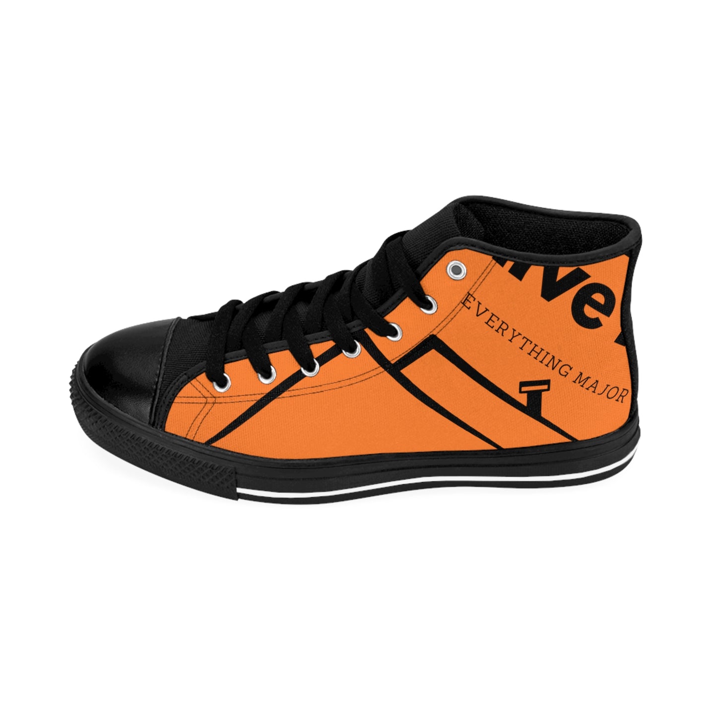 MAJOR ROOF ORANGE Men's Classic Sneakers