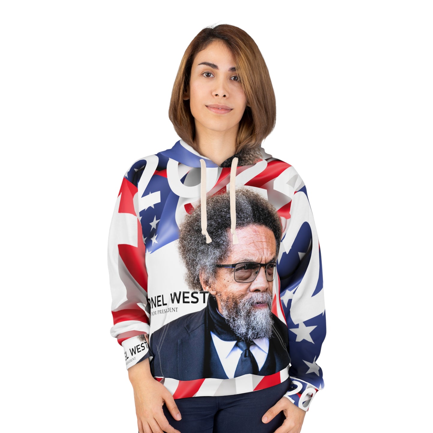 Cornel West 2 Unisex Pullover Hoodie (AOP)