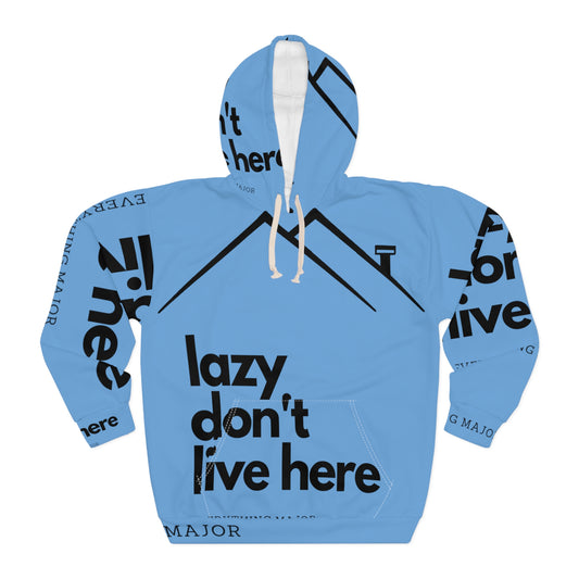 Major Blue Unisex Pullover Hoodie (AOP)