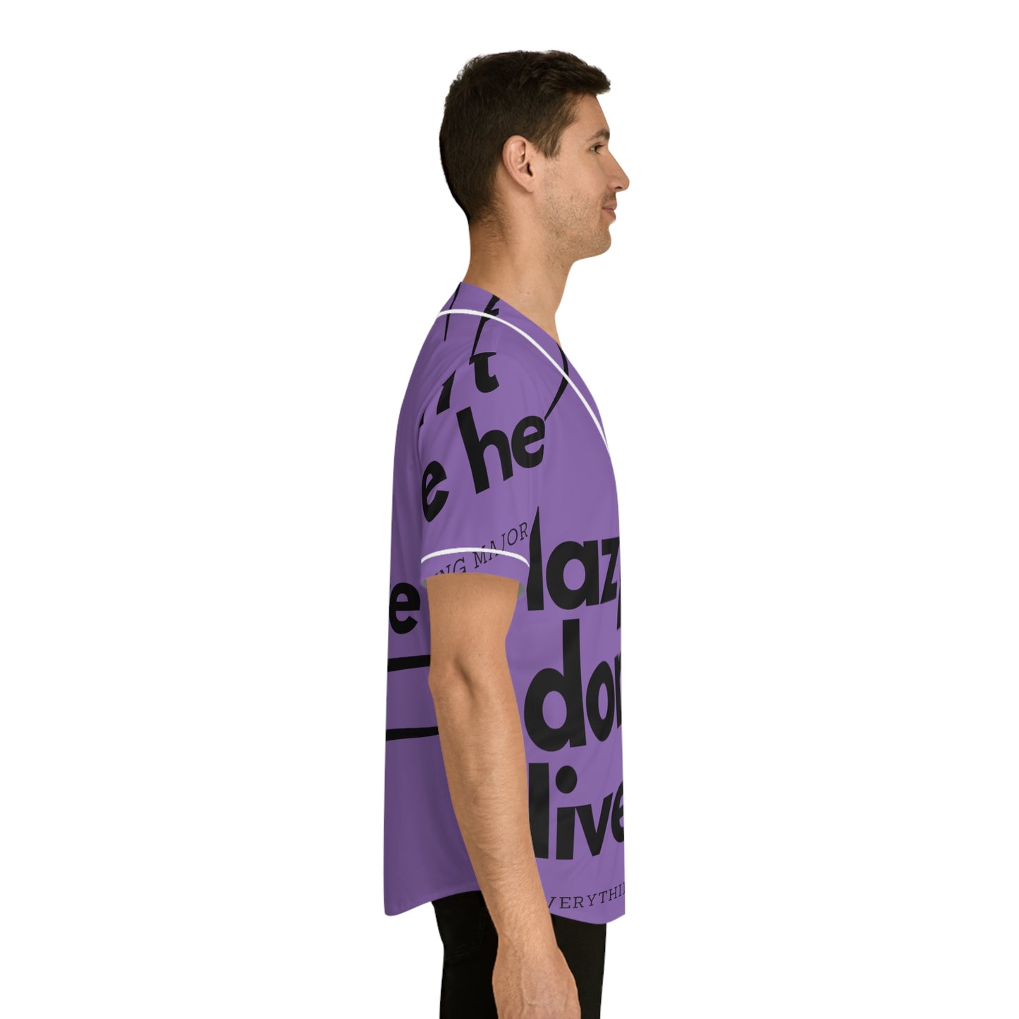 MAJOR ROOF PURP Men's Baseball Jersey (AOP)