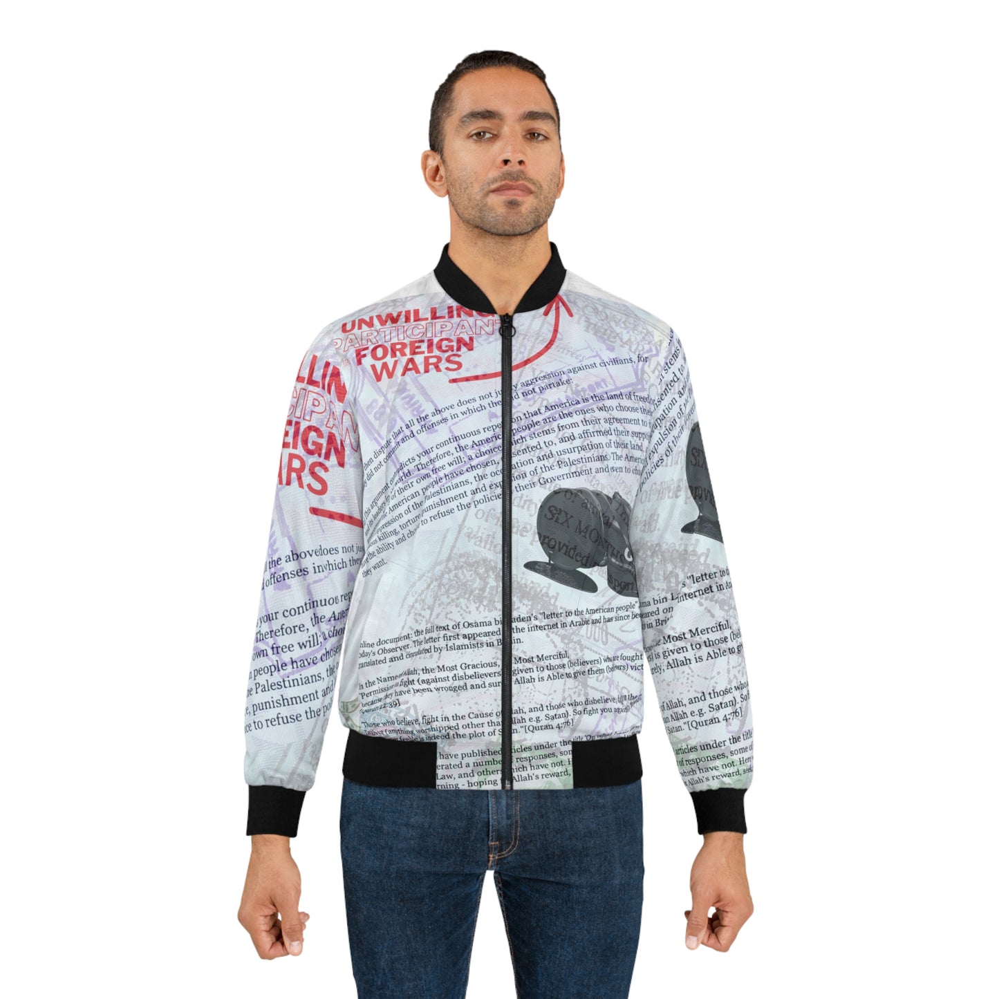 UPFW Men's Bomber Jacket (AOP)