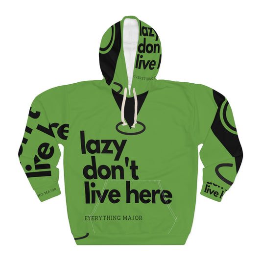 Major GREEN Unisex Pullover Hoodie (AOP)