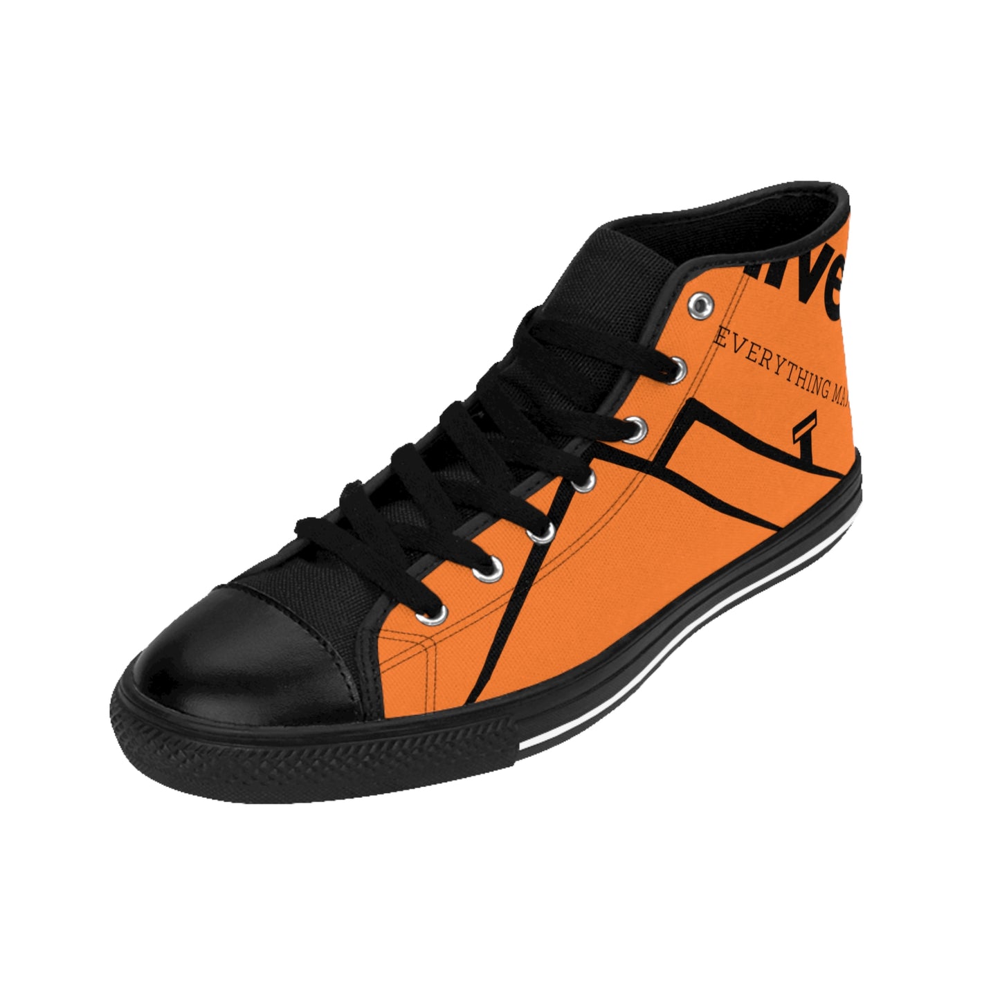 MAJOR ROOF ORANGE Men's Classic Sneakers