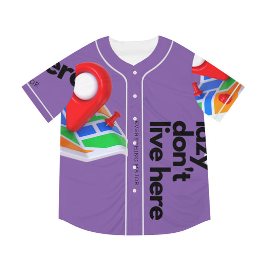 MAJOR MAP PURP Men's Baseball Jersey (AOP)