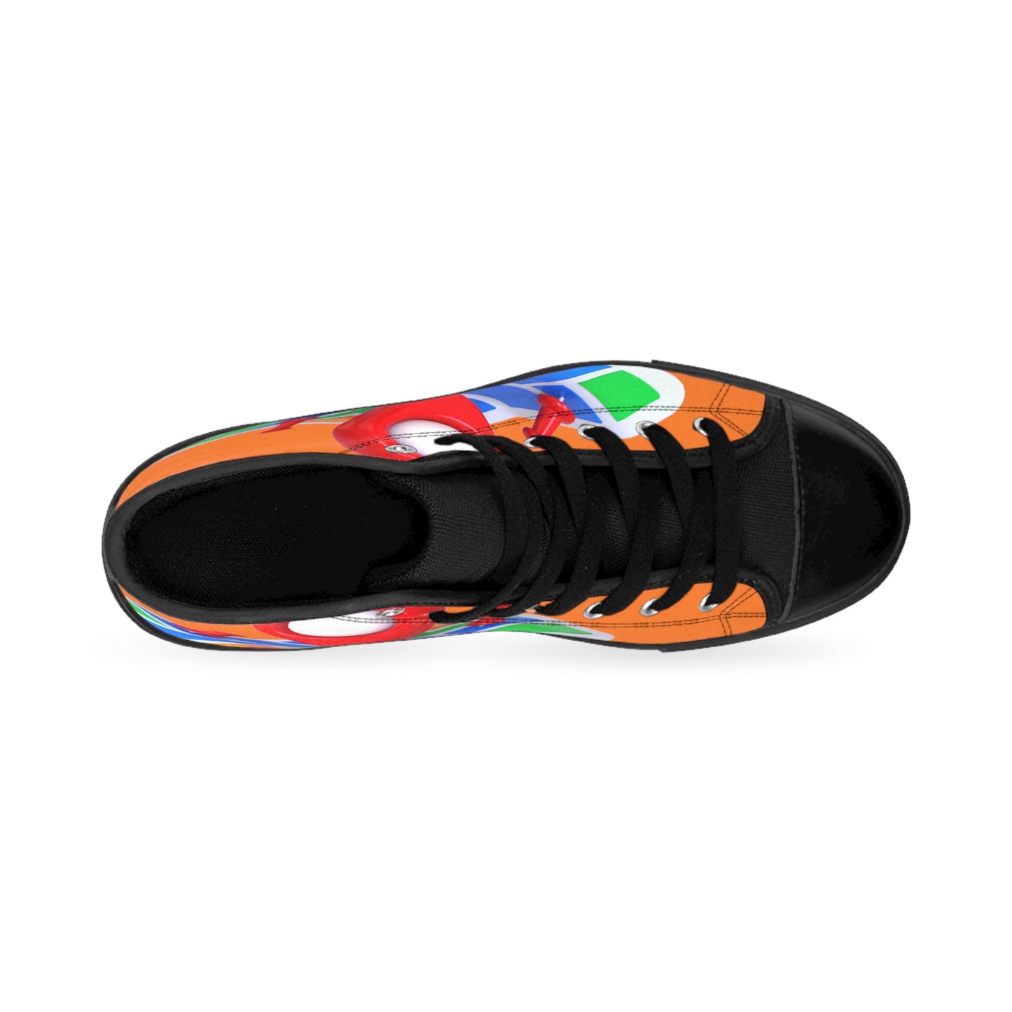 MAJOR MAP ORANGE Men's Classic Sneakers