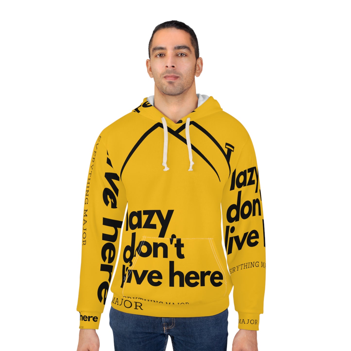 Major YELLOW Unisex Pullover Hoodie (AOP)