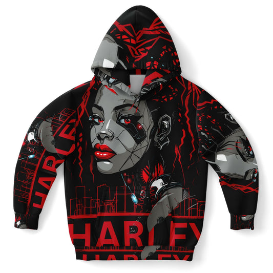 Harley Fashion Kids Hoodie - AOP