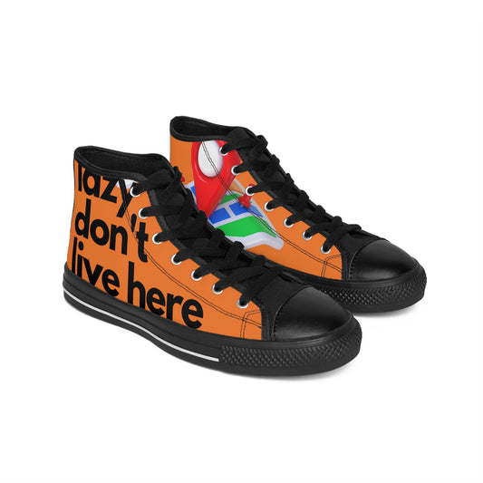 MAJOR MAP ORANGE Men's Classic Sneakers