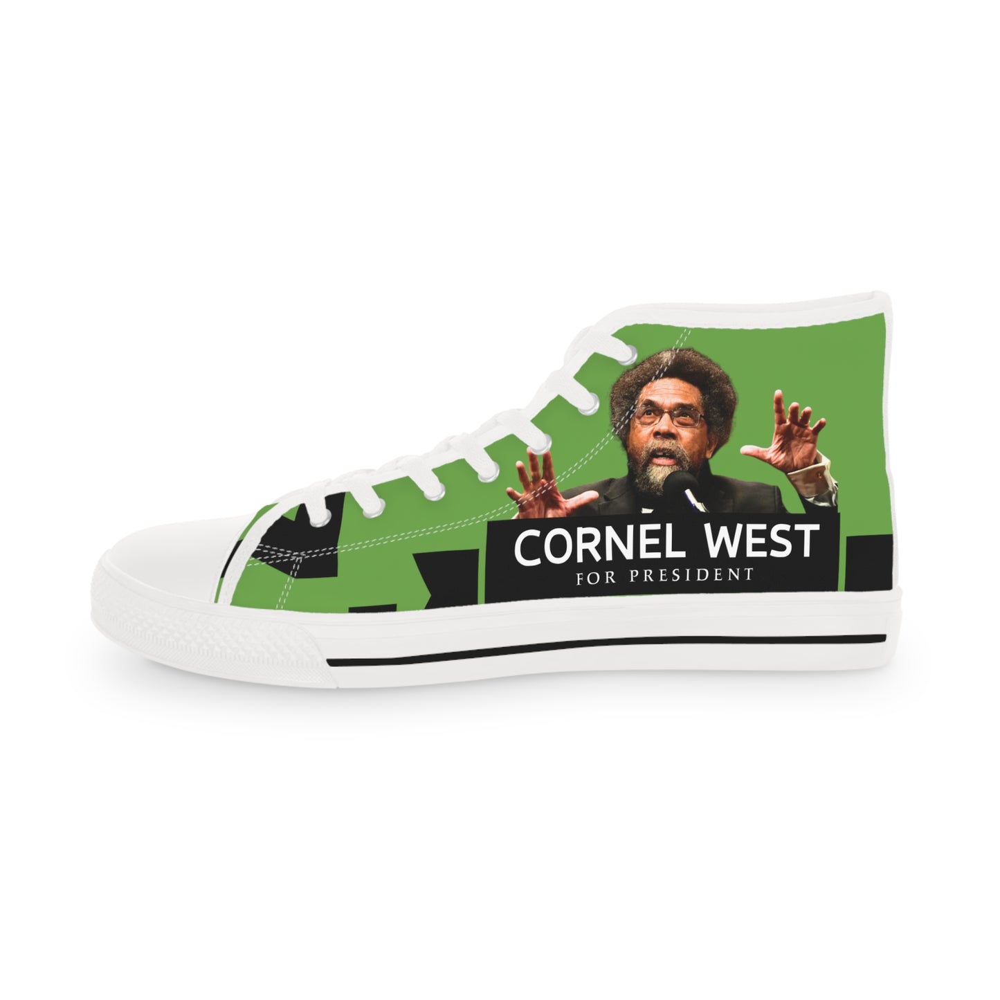 Green Cornel West Men's High Top Sneakers