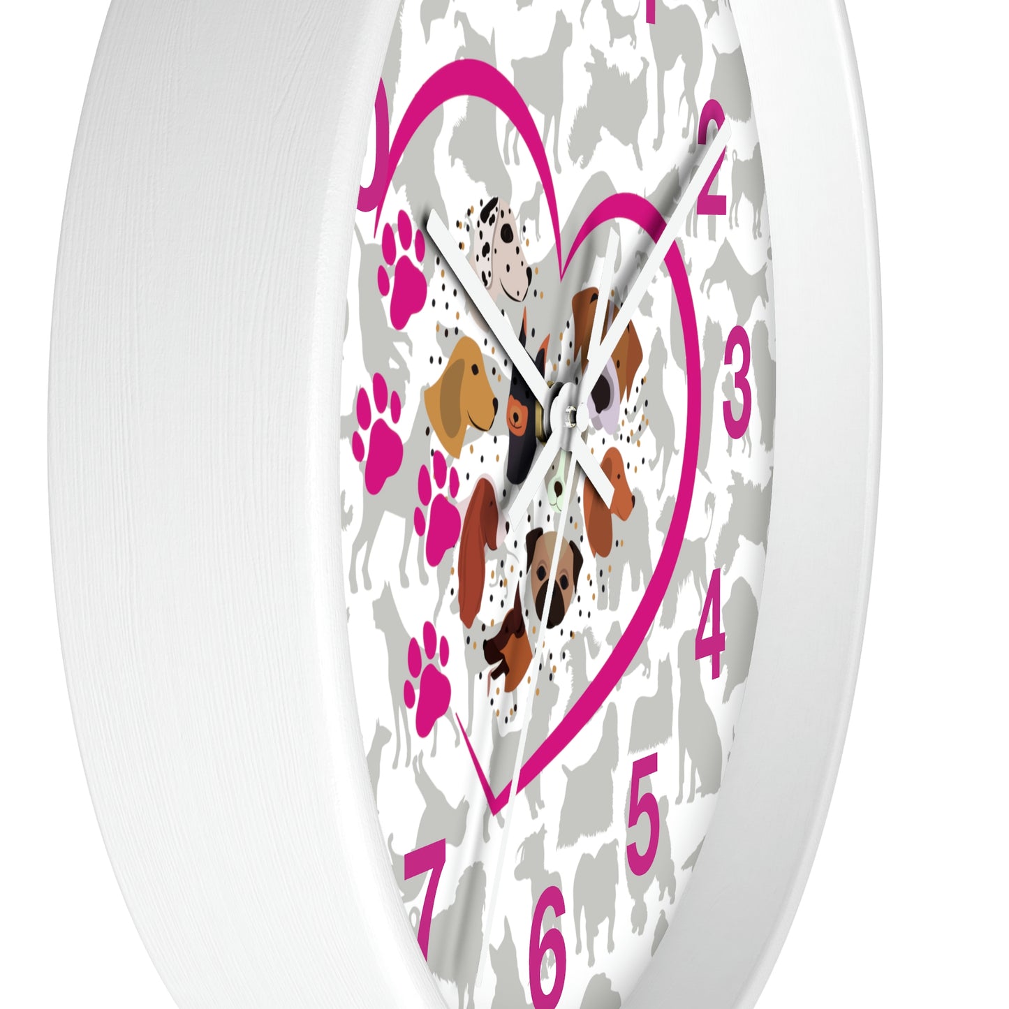 Pup Love Wall Clock