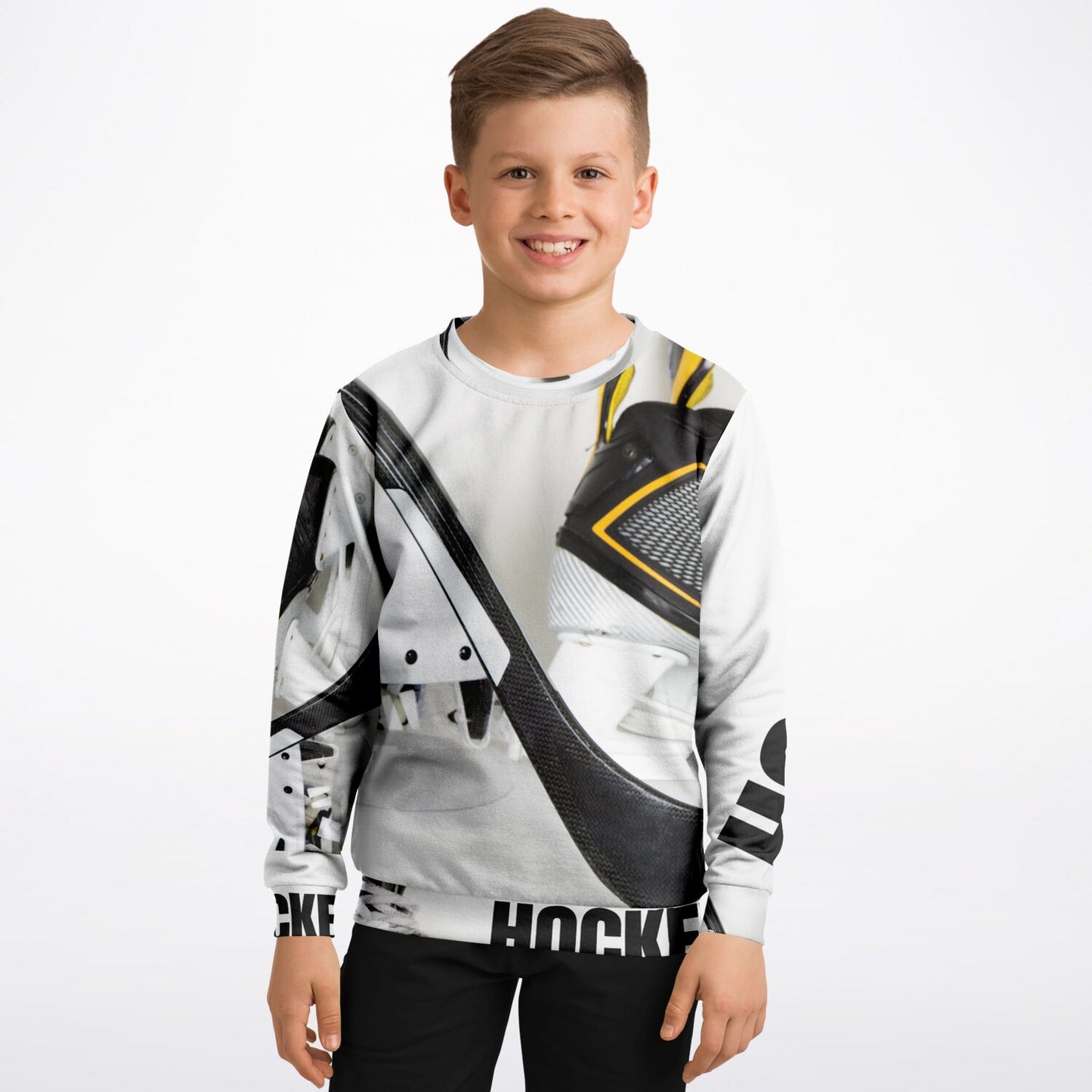 Skate Puck Athletic Kids/Youth Sweatshirt – AOP