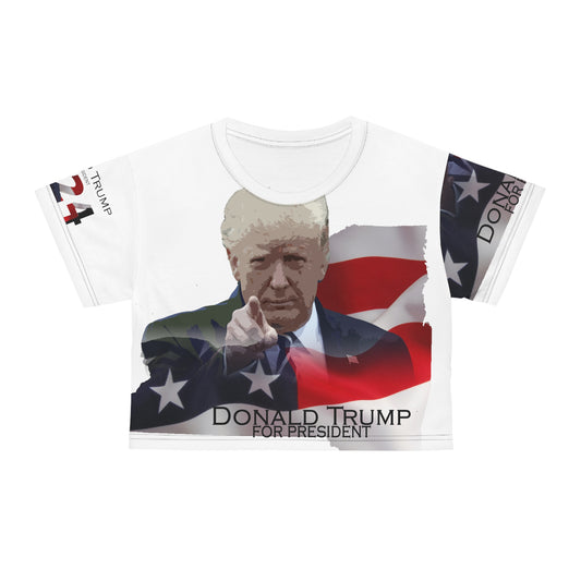 Donald Trump Crop Tee (AOP)