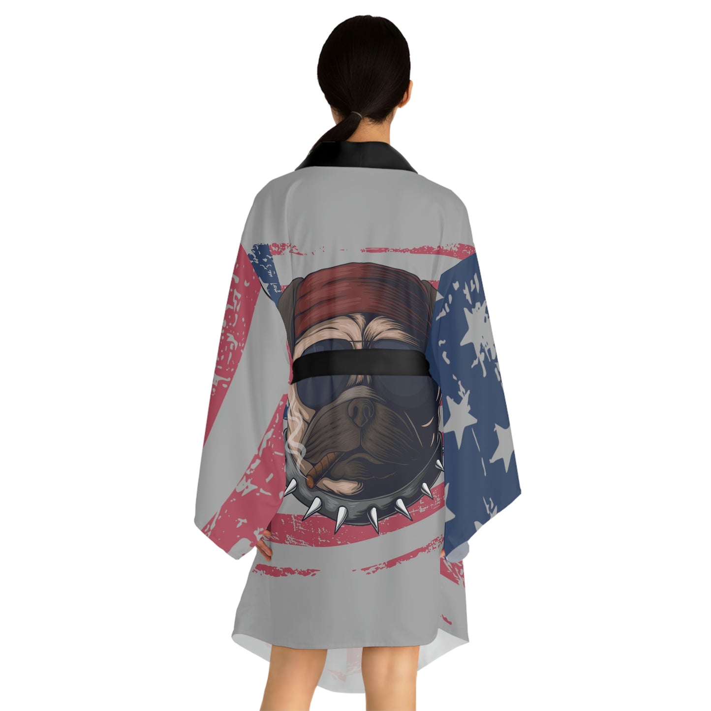 Spike USA Long Sleeve Kimono Robe (AOP)