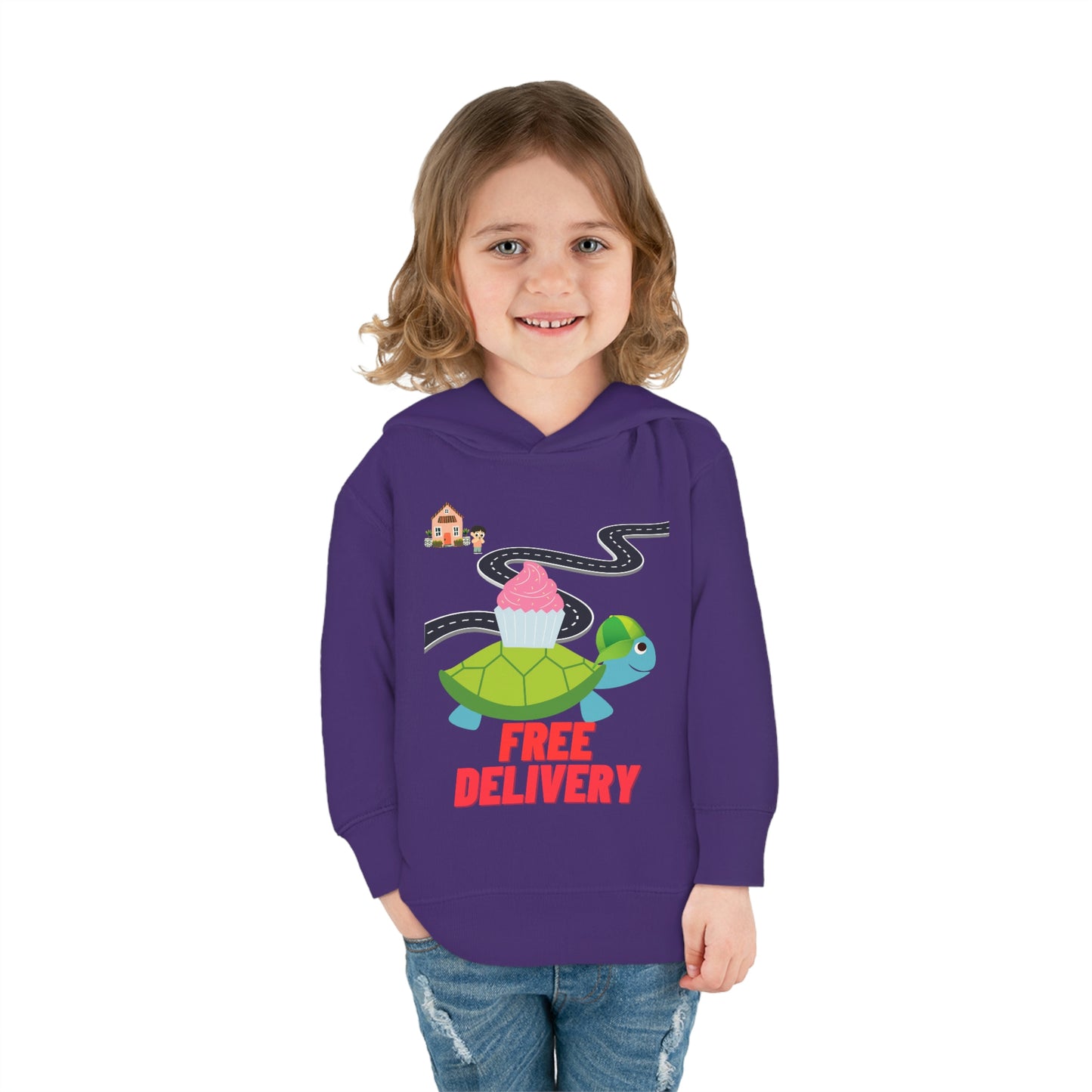 Toddler Turtle Pullover Fleece Hoodie