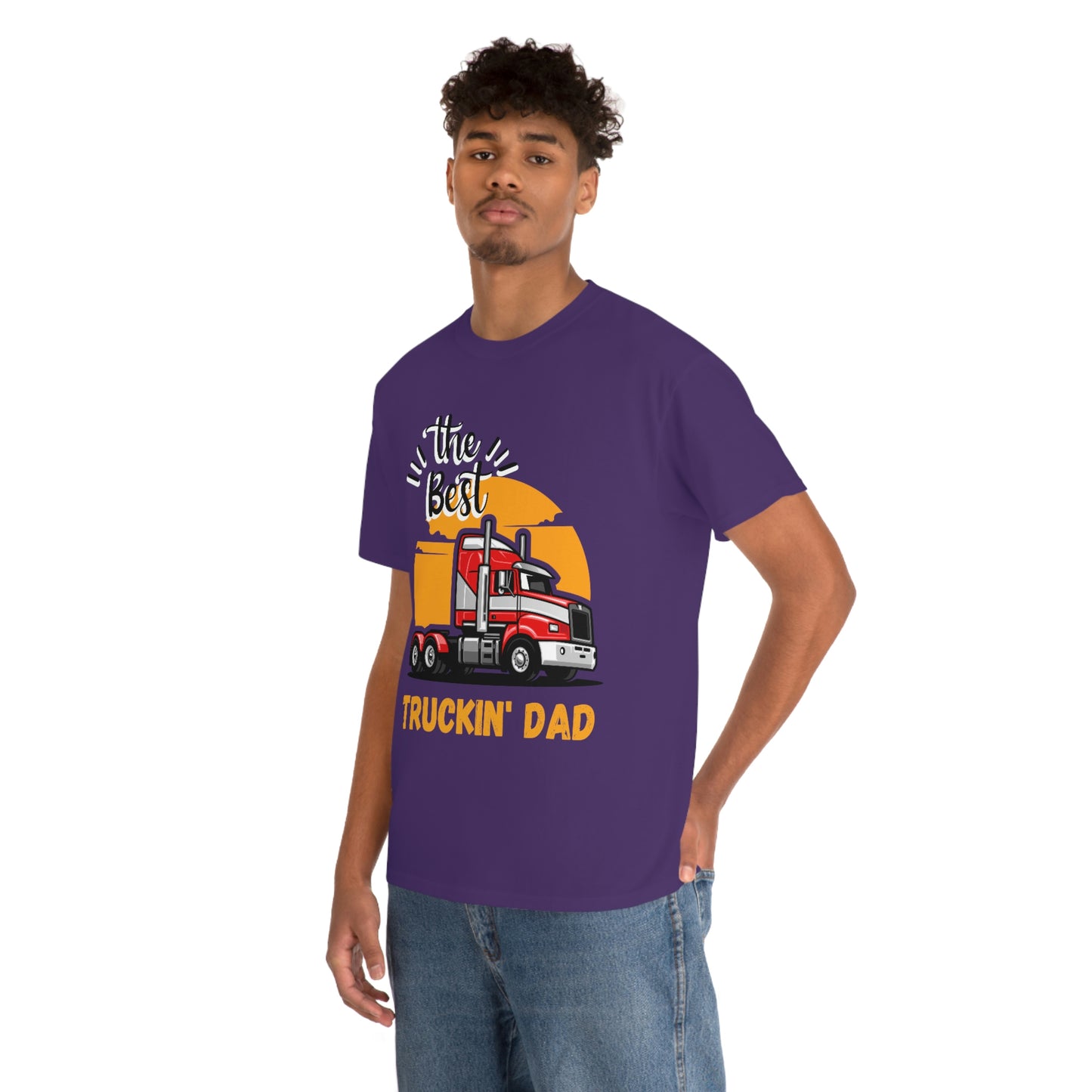 Best Truckin' Dad Cotton Tee