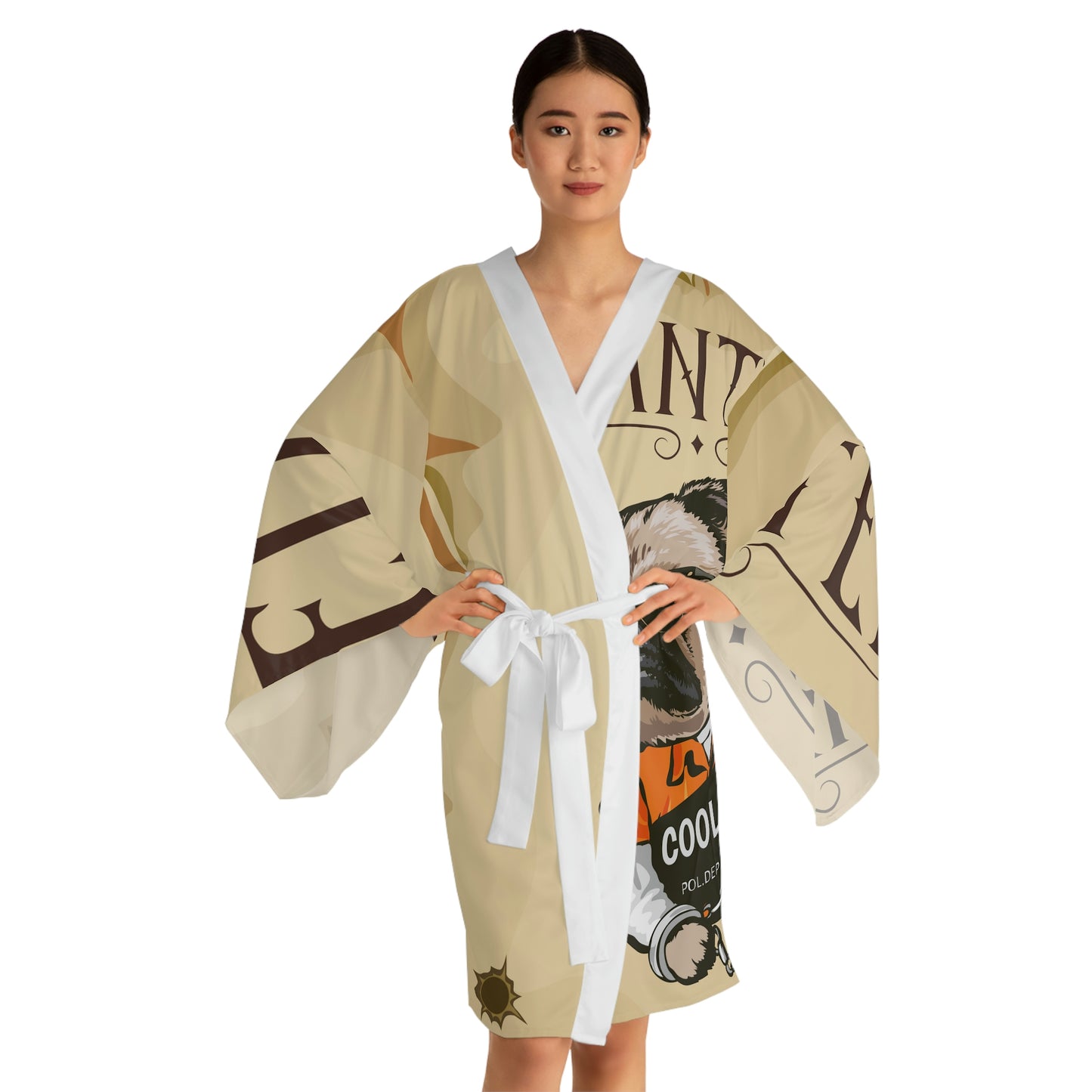 Wanted Dod Long Sleeve Kimono Robe (AOP)