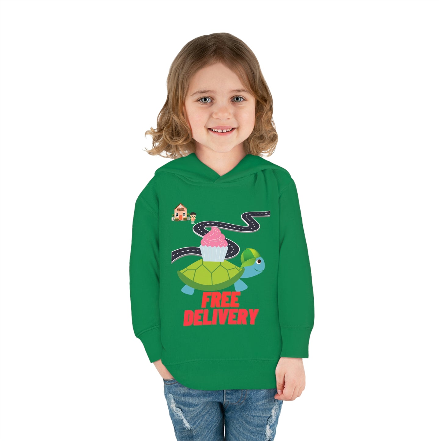 Toddler Turtle Pullover Fleece Hoodie