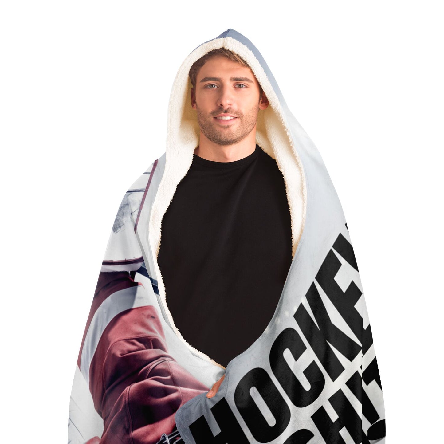 Puck Save Hooded Blanket - AOP