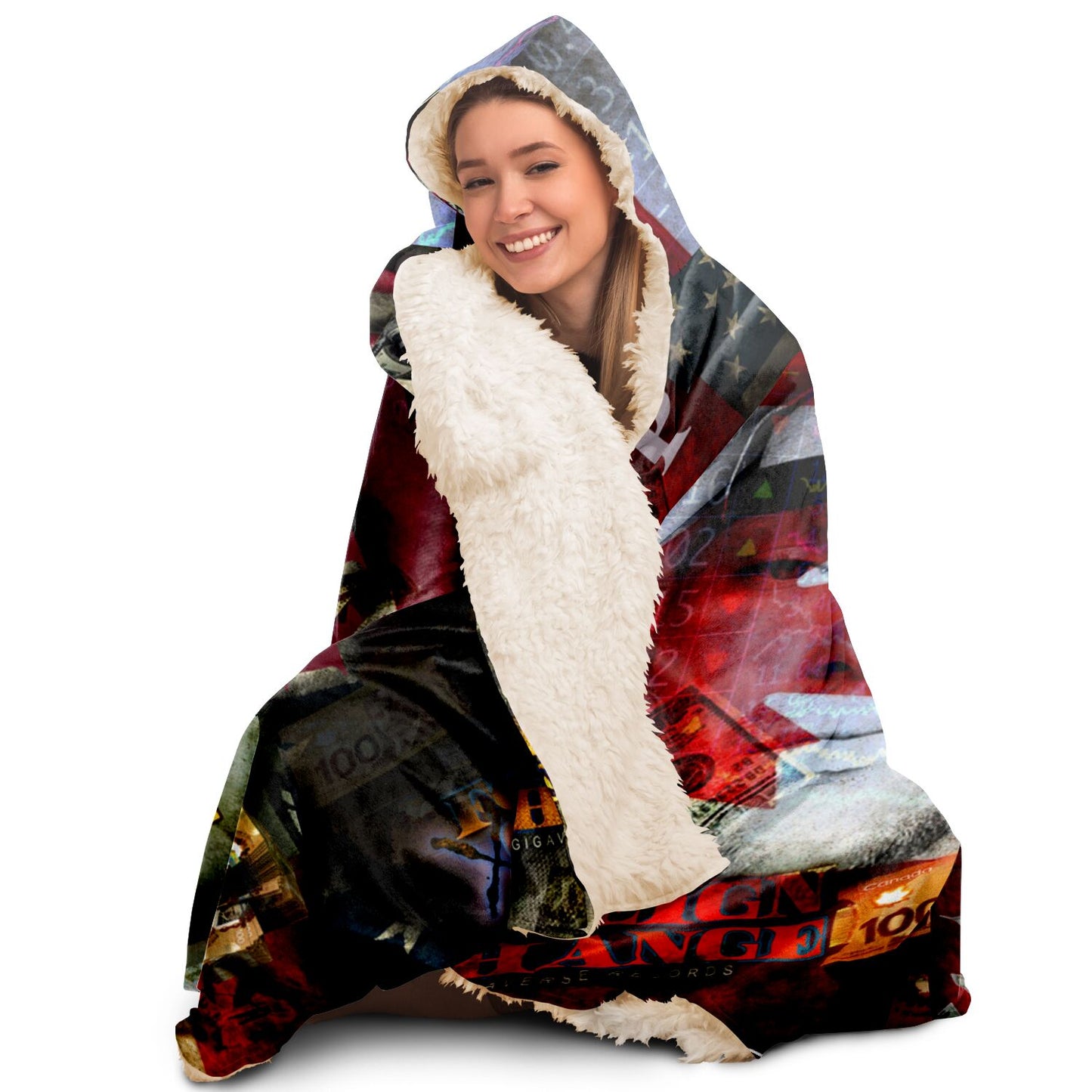 FX Hooded Blanket - AOP