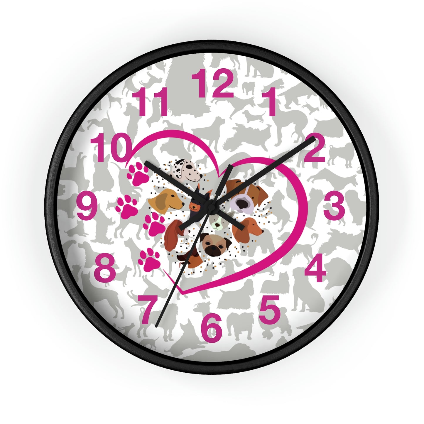 Pup Love Wall Clock