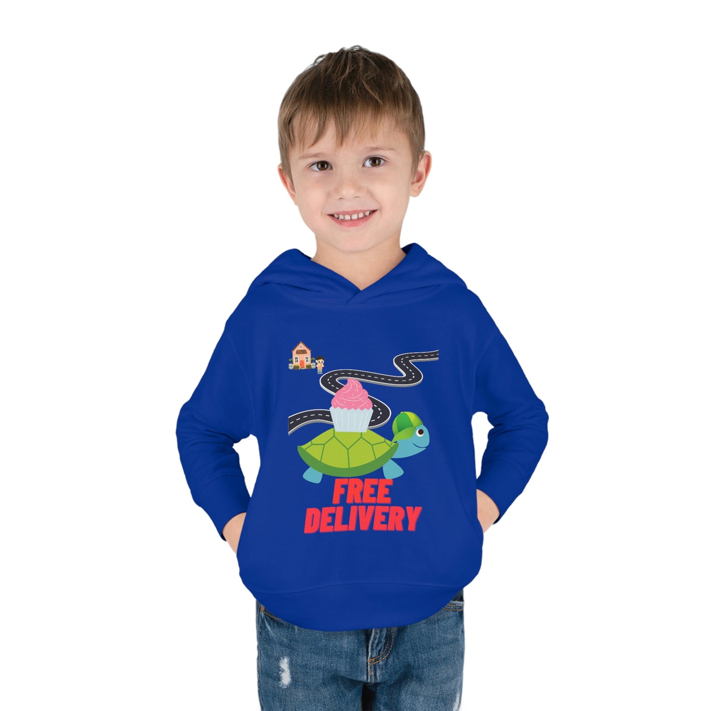 Toddler Turtle Pullover Fleece Hoodie