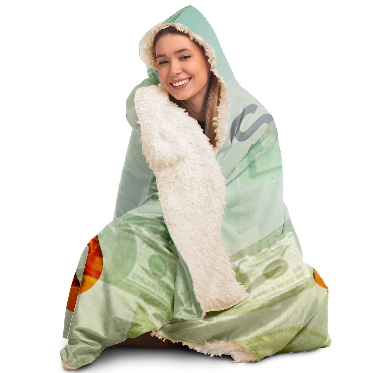 Big CEO Bill Hooded Blanket - AOP