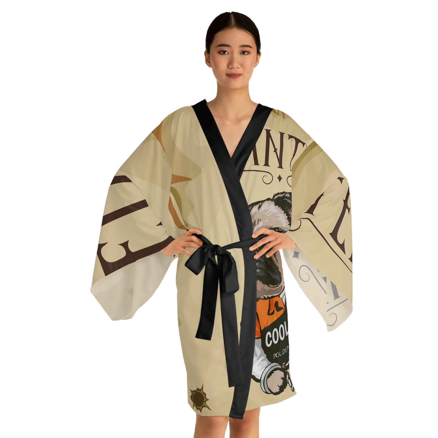 Wanted Dod Long Sleeve Kimono Robe (AOP)