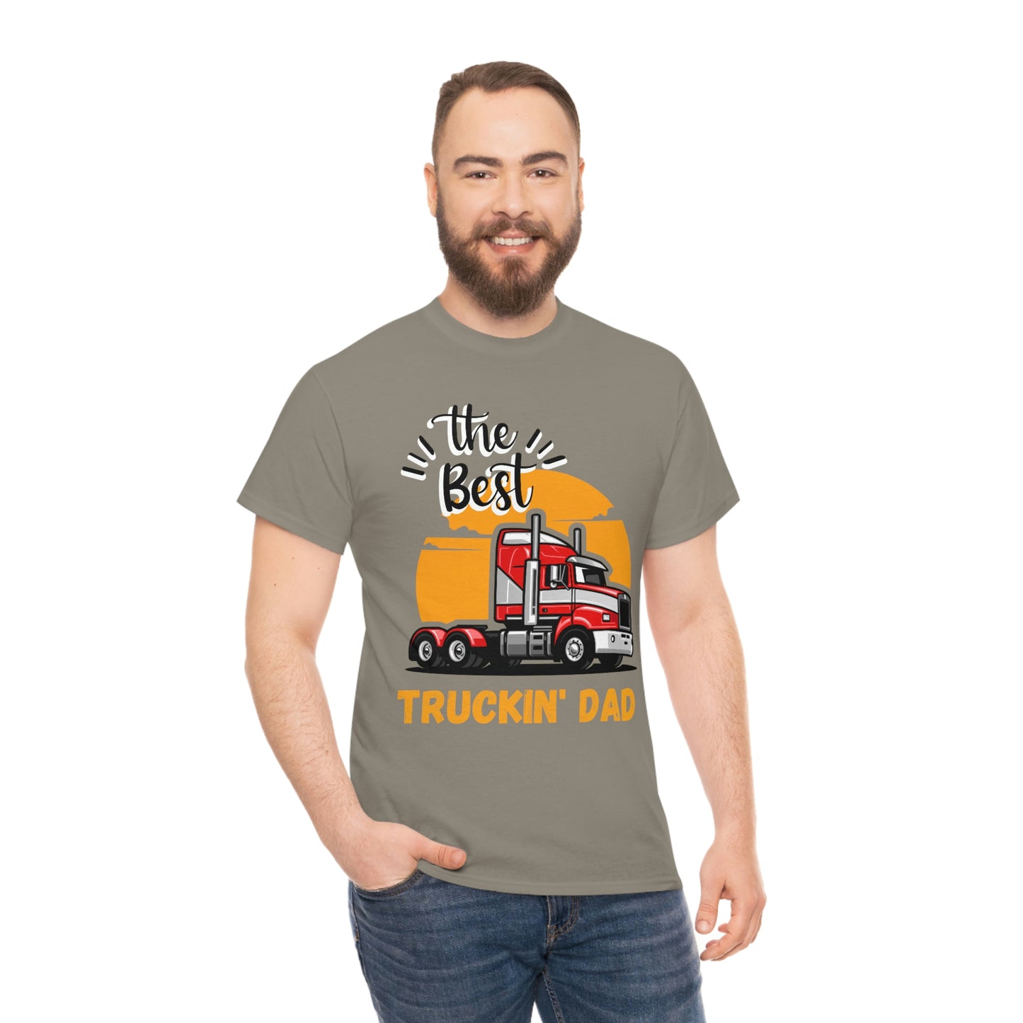 Best Truckin' Dad Cotton Tee