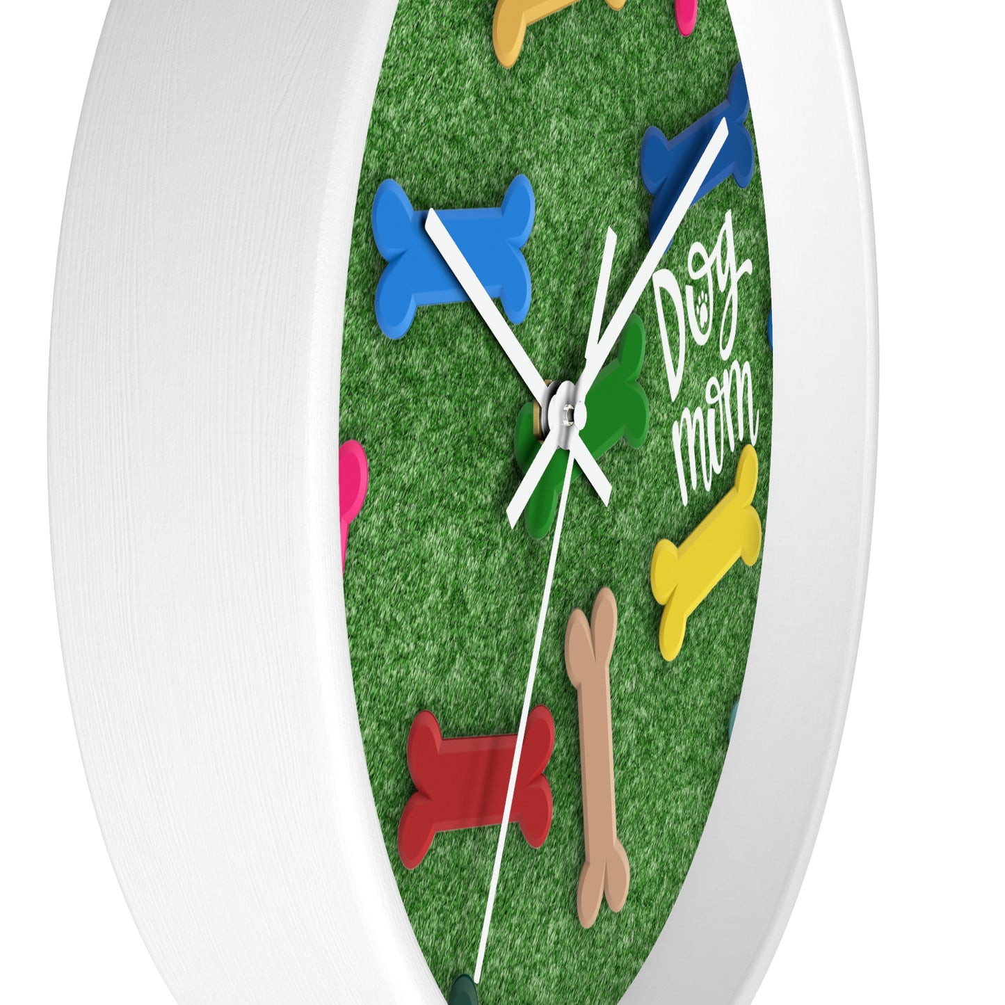 Grassy Dog Wall Clock