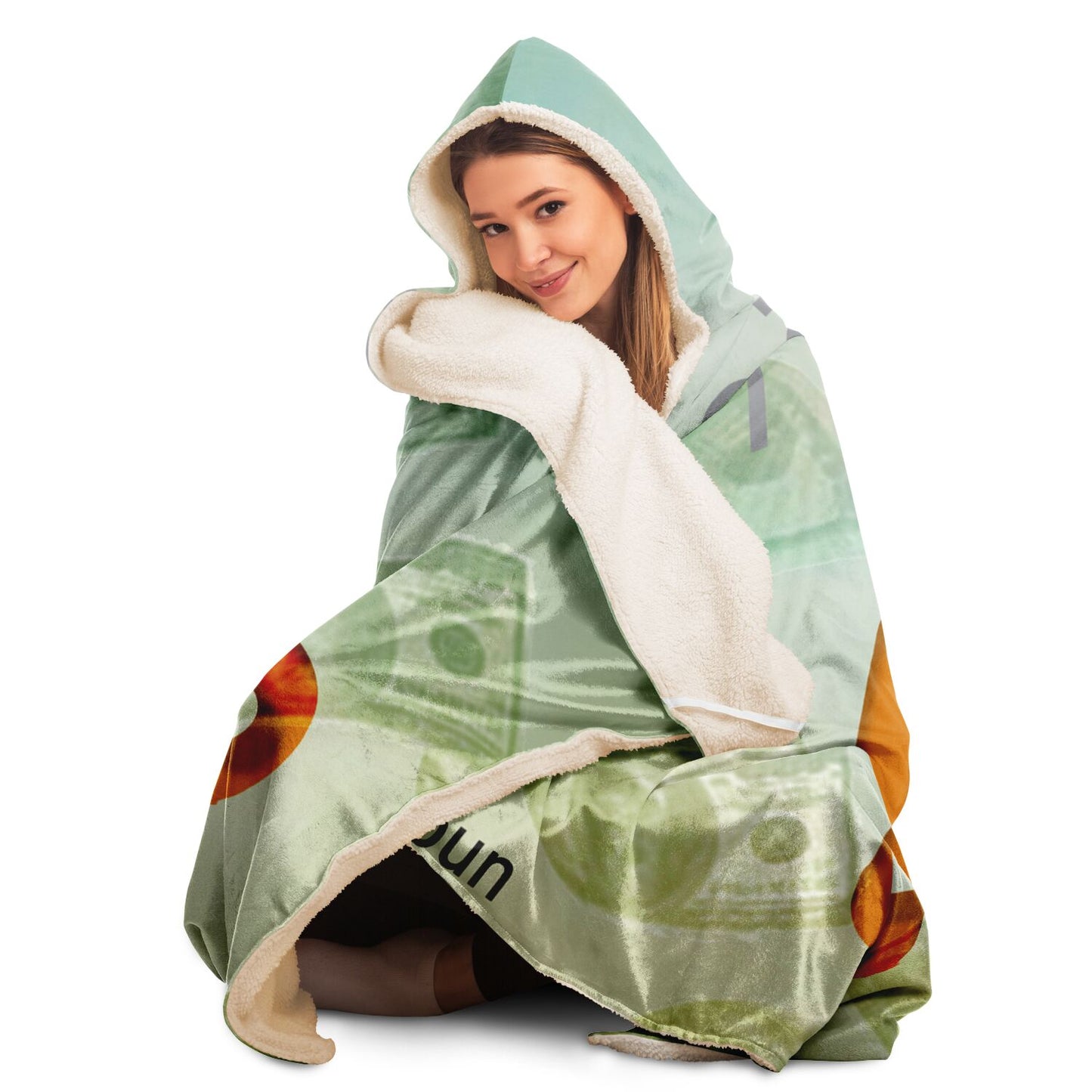 Big CEO Bill Hooded Blanket - AOP