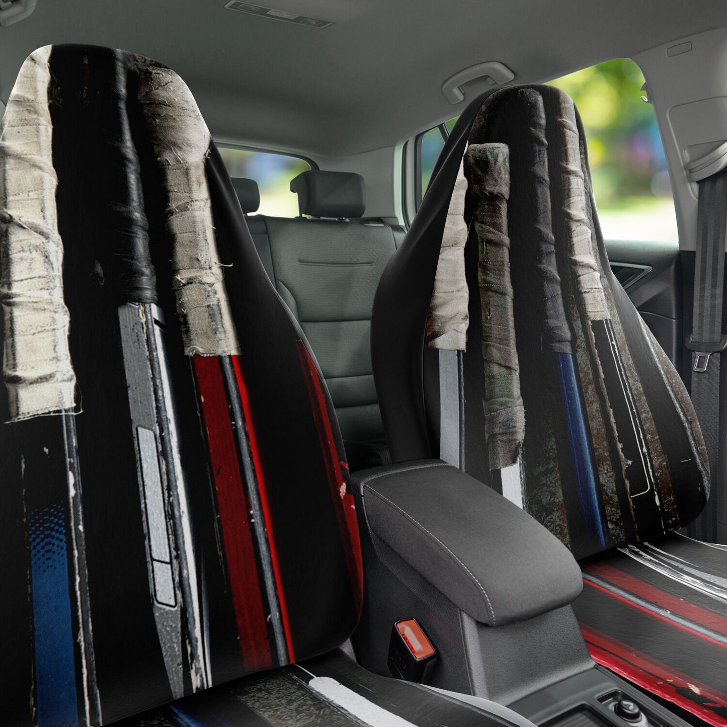 Hockey Stick Car Seat Cover - AOP