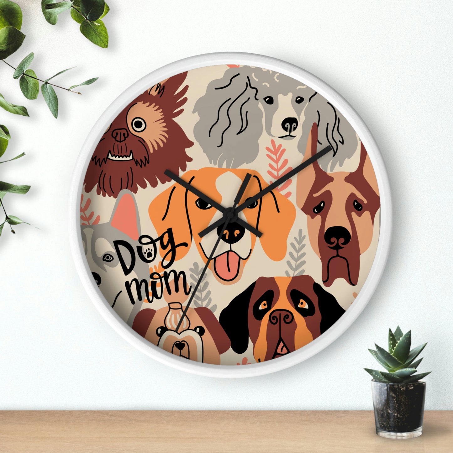 Few Dogs Wall Clock