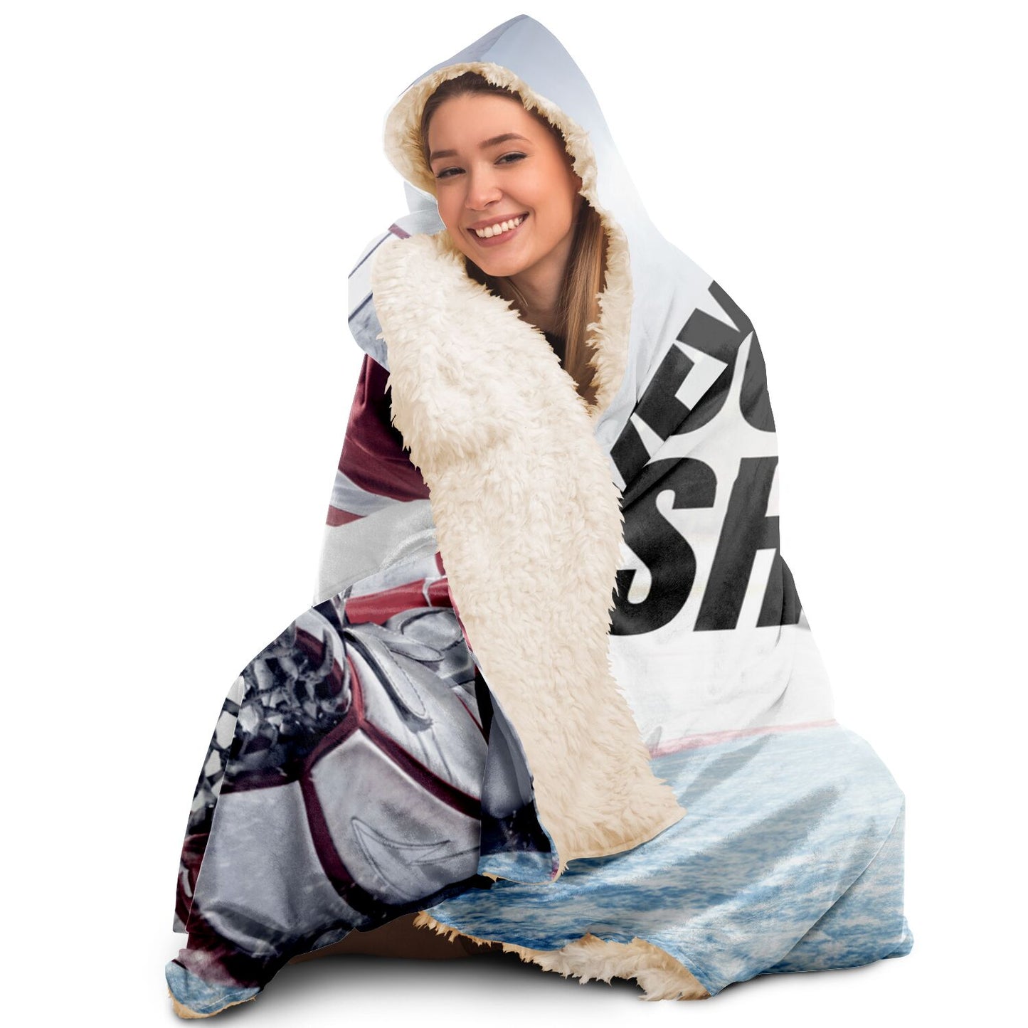 Puck Save Hooded Blanket - AOP