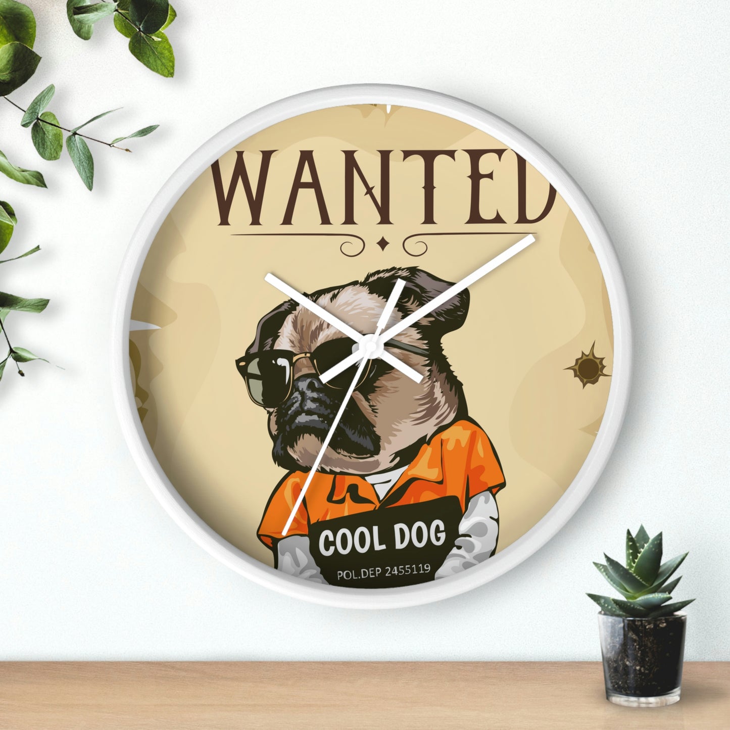 Wanted Wall Clock