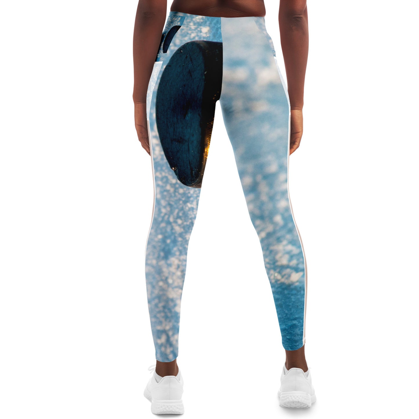 Blue Ice Mesh Pocket Legging - AOP