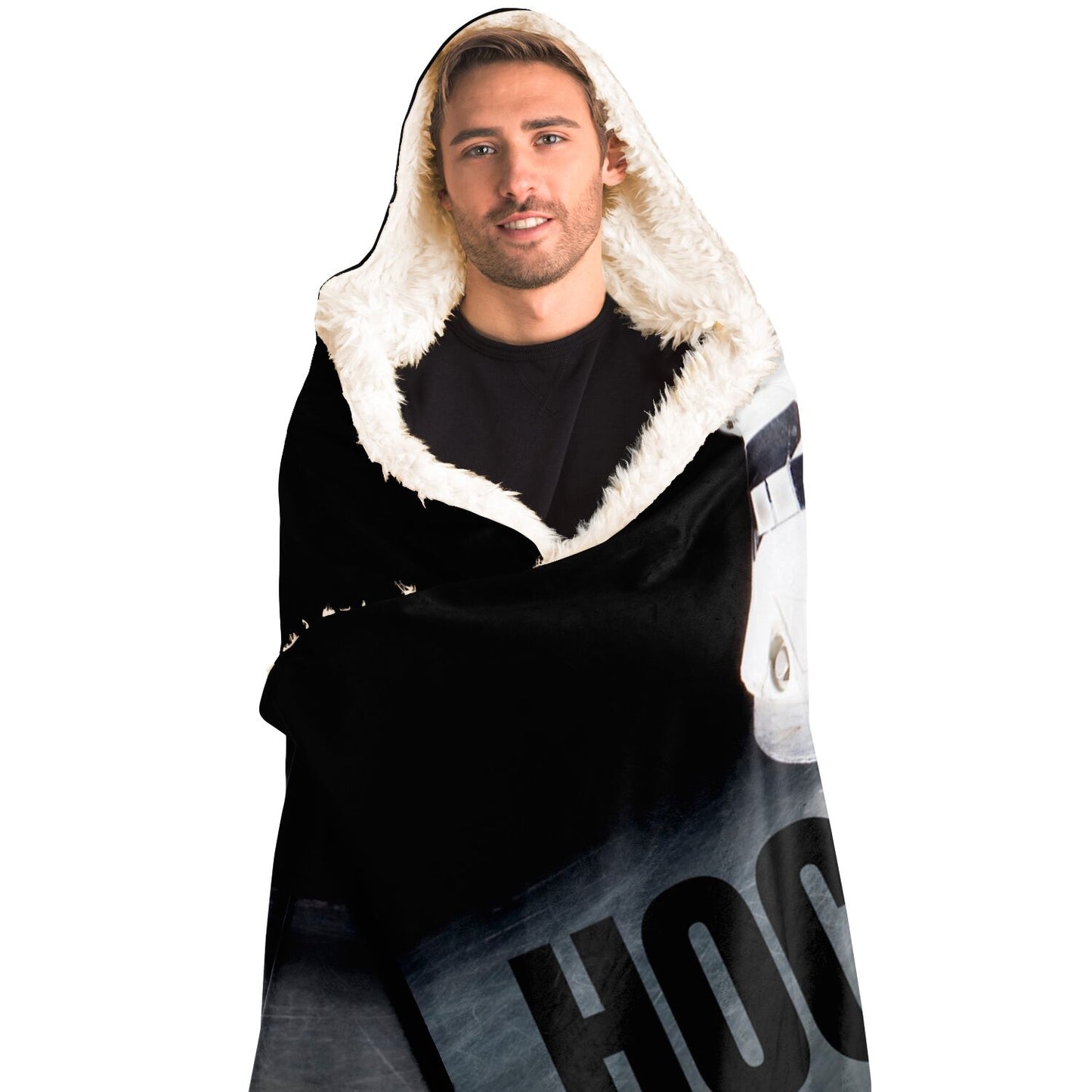 Puck Reflect Hooded Blanket - AOP