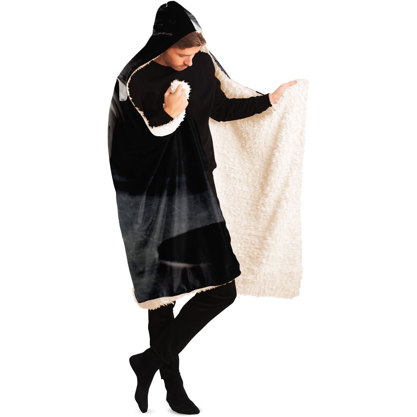 Puck Reflect Hooded Blanket - AOP